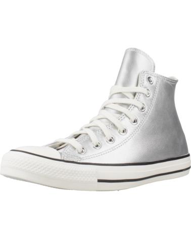 Sapatilhas de Mulher CONVERSE ZAPATILLAS MUJER MODELO CHUCK TAYLOR ALL STAR METALLIC LEATH SILVER