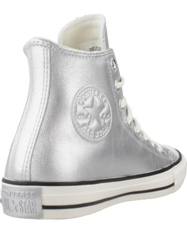 Sapatilhas de Mulher CONVERSE ZAPATILLAS MUJER MODELO CHUCK TAYLOR ALL STAR METALLIC LEATH SILVER