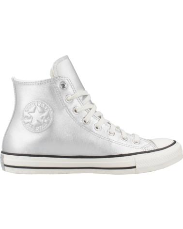 Sapatilhas de Mulher CONVERSE ZAPATILLAS MUJER MODELO CHUCK TAYLOR ALL STAR METALLIC LEATH SILVER