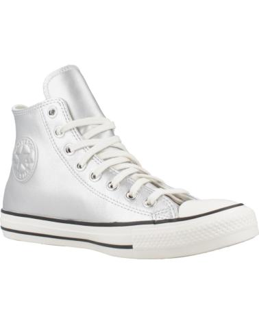 Sapatilhas de Mulher CONVERSE ZAPATILLAS MUJER MODELO CHUCK TAYLOR ALL STAR METALLIC LEATH SILVER