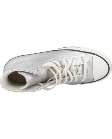 Sapatilhas de Mulher CONVERSE ZAPATILLAS MUJER MODELO CHUCK TAYLOR ALL STAR METALLIC LEATH SILVER
