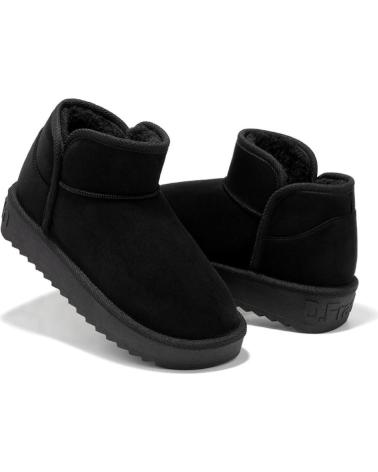Woman Mid boots D FRANKLIN NORDIC LOW BASIC NEGRO