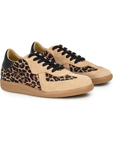 Sapatilhas de Mulher POPA SNEAKERS IMPERIAL LEOPARD MUJER CUERO MARRóN