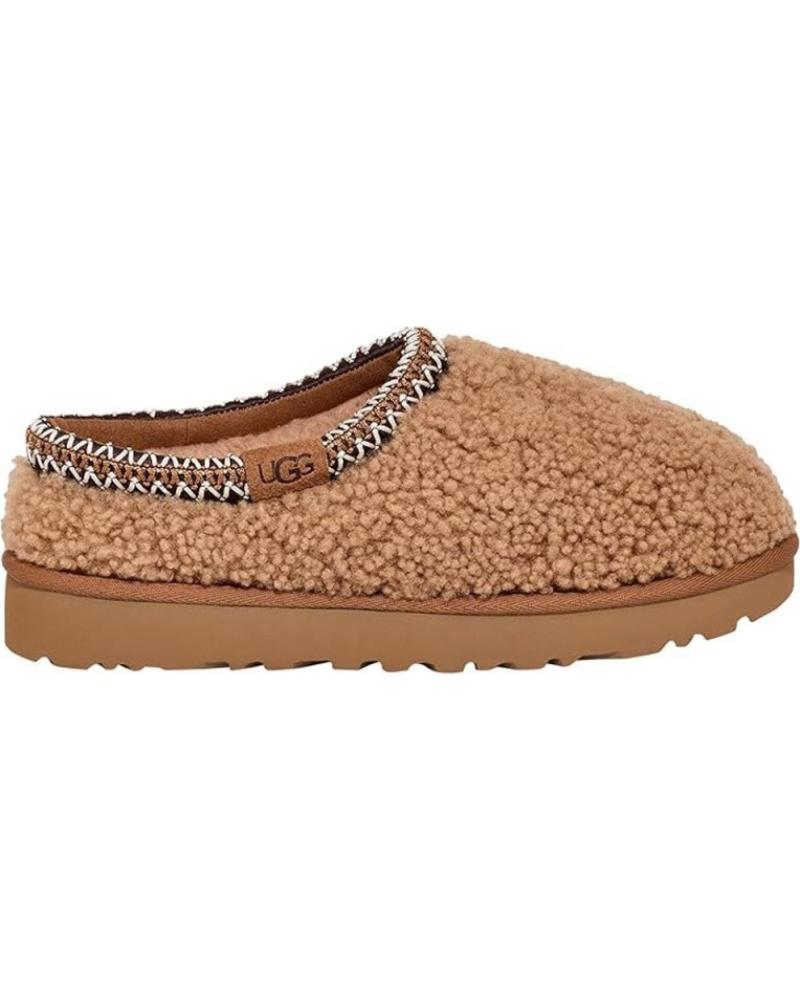 Schuhe für Damen UGG ZUECOS W TASMAN MAXI CURLY MUJER CUERO MARRóN