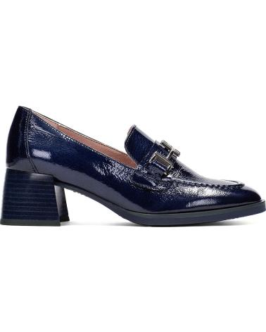 Schuhe für Damen HISPANITAS ZAPATO MOCASIN CASUAL DE CHAROL CON TACON MIDNIGHT