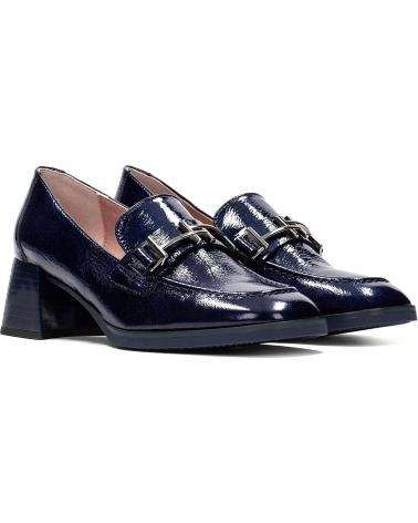 Chaussures pour Femme HISPANITAS ZAPATO MOCASIN CASUAL DE CHAROL CON TACON MIDNIGHT