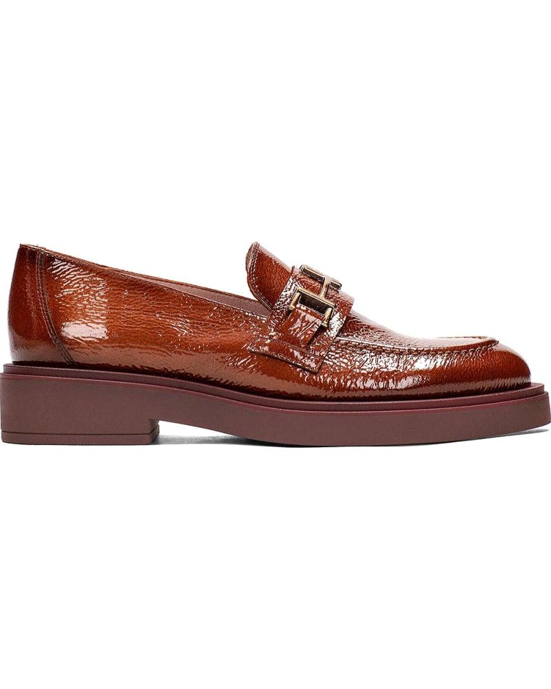 Halbschuhe für Damen HISPANITAS MOCASIN PLANO Y ADORNO HEBILLA C001 CUERO