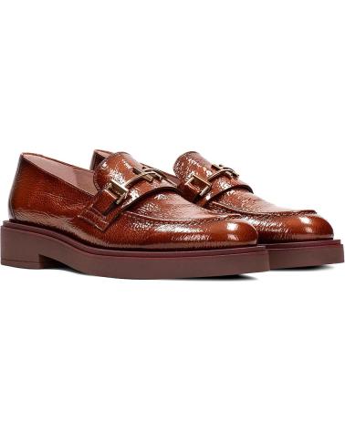 Halbschuhe für Damen HISPANITAS MOCASIN PLANO Y ADORNO HEBILLA C001 CUERO
