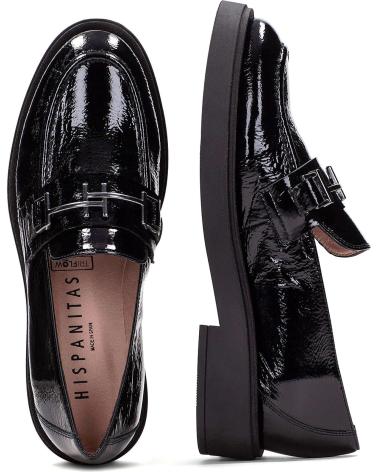 Halbschuhe für Damen HISPANITAS MOCASIN C002 BLACK