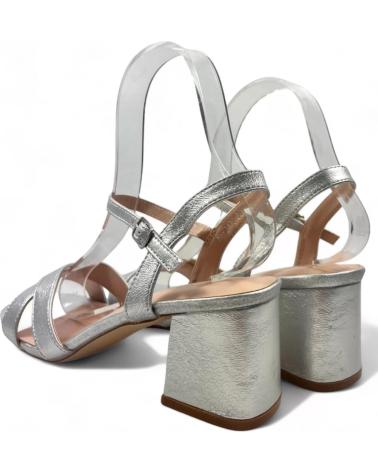 Sandales pour Femme TIMBOS SANDALIA TACON FIESTA DE MUJER PLATA 130657 AMARILLO