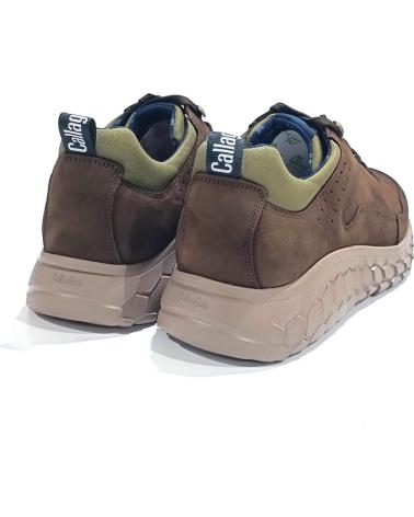Zapatos de Hombre CALLAGHAN ZAPATO CASUAL DE NOBUK CON CORDONERAS MARRON