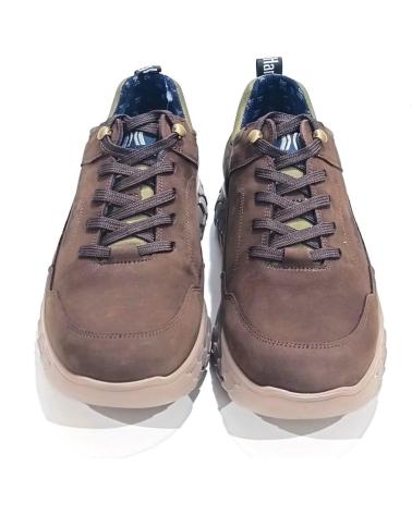 Zapatos de Hombre CALLAGHAN ZAPATO CASUAL DE NOBUK CON CORDONERAS MARRON