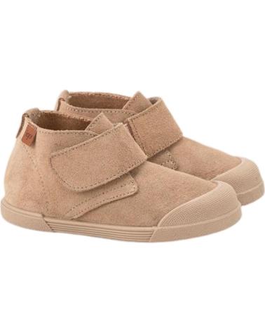 Botines de Niña y Niño IGOR BOTITAS RESPETUOSAS DE SERRAJE TUI BEIGE