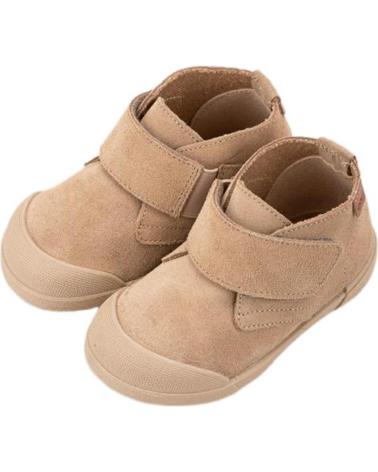 Botines de Niña y Niño IGOR BOTITAS RESPETUOSAS DE SERRAJE TUI BEIGE