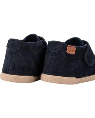 Botines de Niña y Niño IGOR BOTITAS RESPETUOSAS DE SERRAJE TUI AZUL
