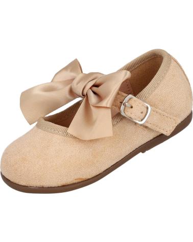Schuhe für Mädchen BUBBLE BOBBLE BUBBLE KIDS C1130 MERCEDITAS DE NINA CON LAZO BEIGE