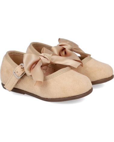 Schuhe für Mädchen BUBBLE BOBBLE BUBBLE KIDS C1130 MERCEDITAS DE NINA CON LAZO BEIGE