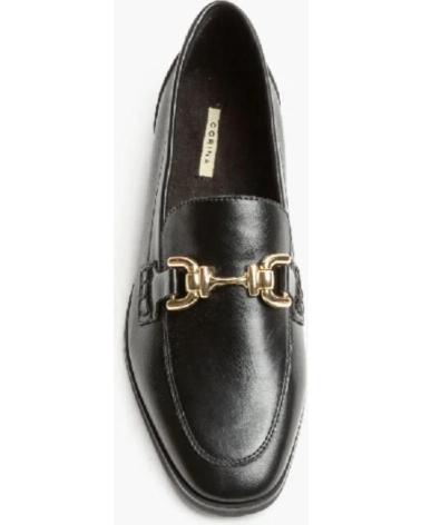 Sapatos de Mulher CORINA MOCASIN PLANO PARA MUJER M4605 COLOR NEGRO
