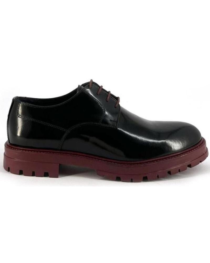 Chaussures pour Homme DUCA DI MORRONE ITALO - LEATHER -BURGUNDY BLACK