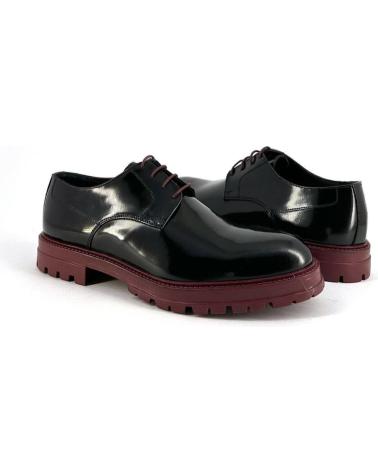 Chaussures pour Homme DUCA DI MORRONE ITALO - LEATHER -BURGUNDY BLACK