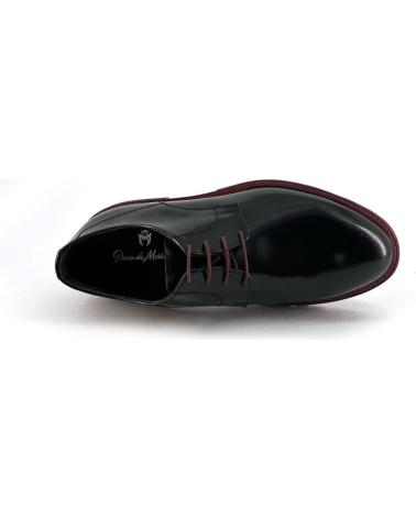 Chaussures pour Homme DUCA DI MORRONE ITALO - LEATHER -BURGUNDY BLACK