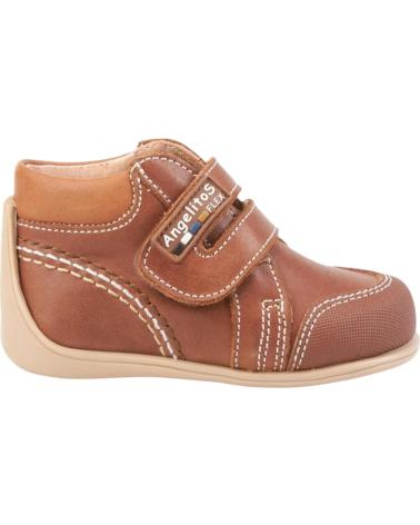 Botins de Menina ANGELITOS BOTAS 610 BOTA VELCRO MARRóN