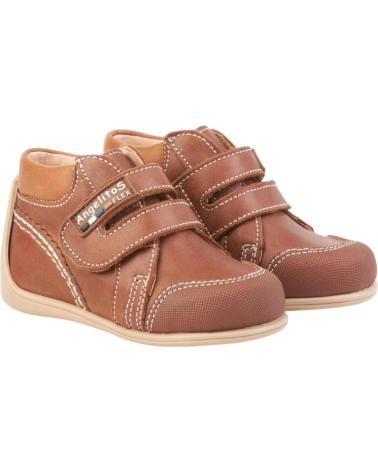Botins de Menina ANGELITOS BOTAS 610 BOTA VELCRO MARRóN