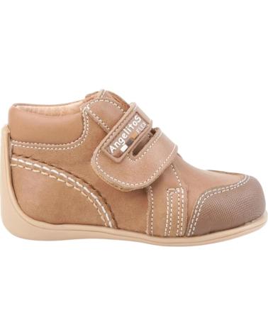 Stiefel für Mädchen und Junge ANGELITOS BOTAS 610 BOTA VELCRO MARRóN