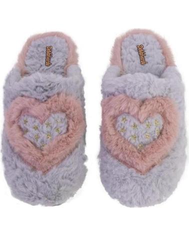 Pantofole per Donna DEVALVERDE ZAPATILLA DE CASA PARA MUJER 1163 COLOR GRIS