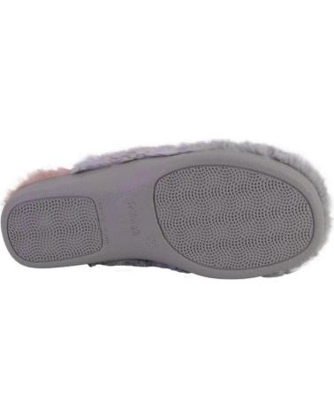 Pantofole per Donna DEVALVERDE ZAPATILLA DE CASA PARA MUJER 1163 COLOR GRIS