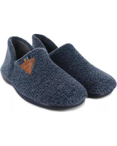 Pantufas de Homem DEVALVERDE ZAPATILLA CASA PARA HOMBRE 3529 COLOR MARINO