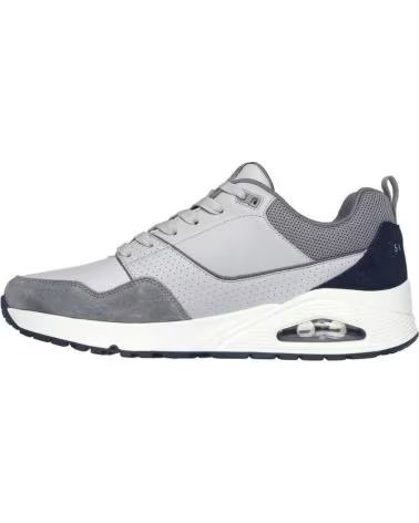 SKECHERS SAPATILHAS STREET UNO RETRO ONE 183020GRY COURO CAMURÇA MALHA CINZENTO GRI