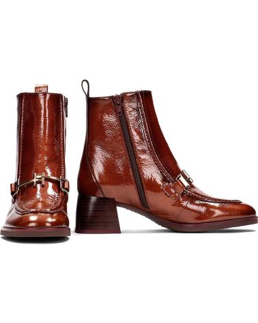 Bottines pour Femme HISPANITAS BOTIN ESTILO MOCASIN CREMALLERA C001 CUERO