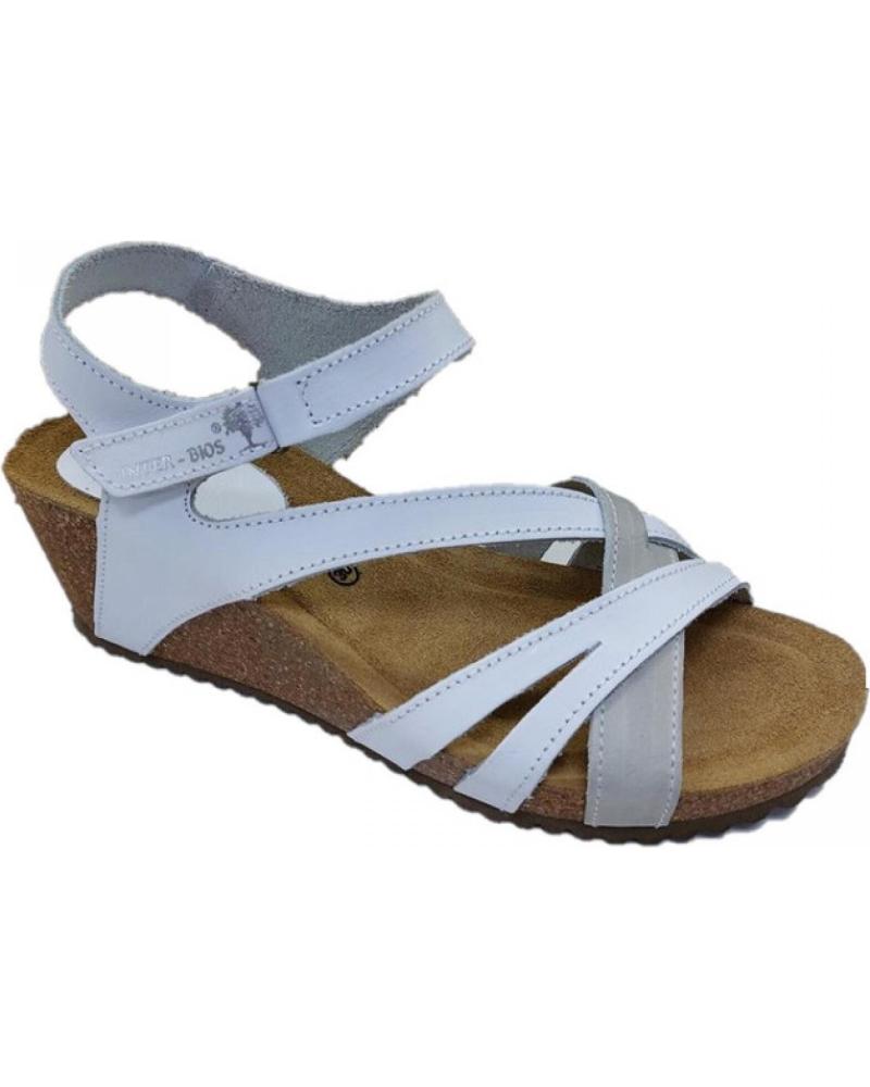 Sandalias de Mujer INTERBIOS SANDALIA INTER BIOS MUJER  - GRIS 5633 BLANCO