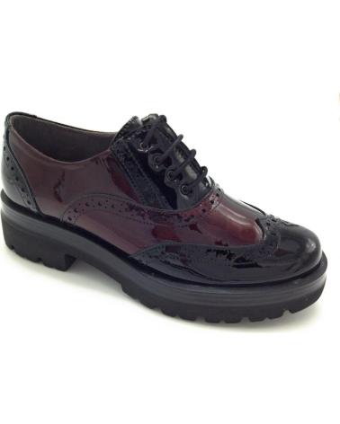 Sapatos de Mulher PITILLOS 5362 Y BURDEOS ZAPATO CORDONES NEGRO