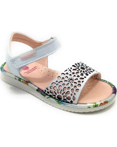 Sandalen für Mädchen PABLOSKY 076700 SANDALIA PIEL BLANCA BLANCO
