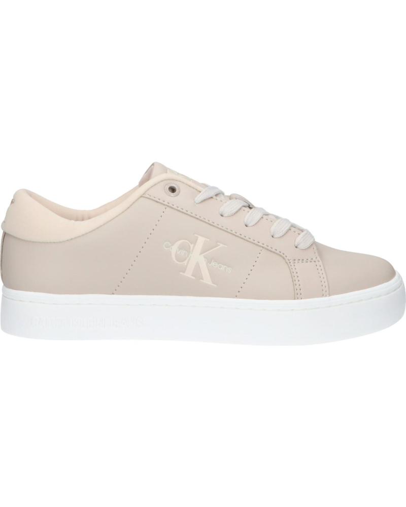 Sportivo per Donna CALVIN KLEIN YW0YW01444 CLASSIC CUPSOLE 0F7 EGGSHELL-WHISPER PINK