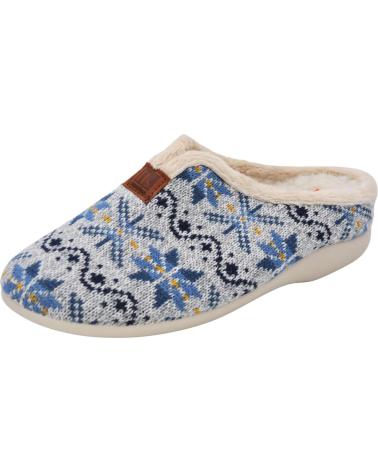 Pantufas de Mulher NORTEÑAS NORTENAS - ZAPATILLAS DE HOGAR CON TALON ABIERTO PLANTILLA JEANS