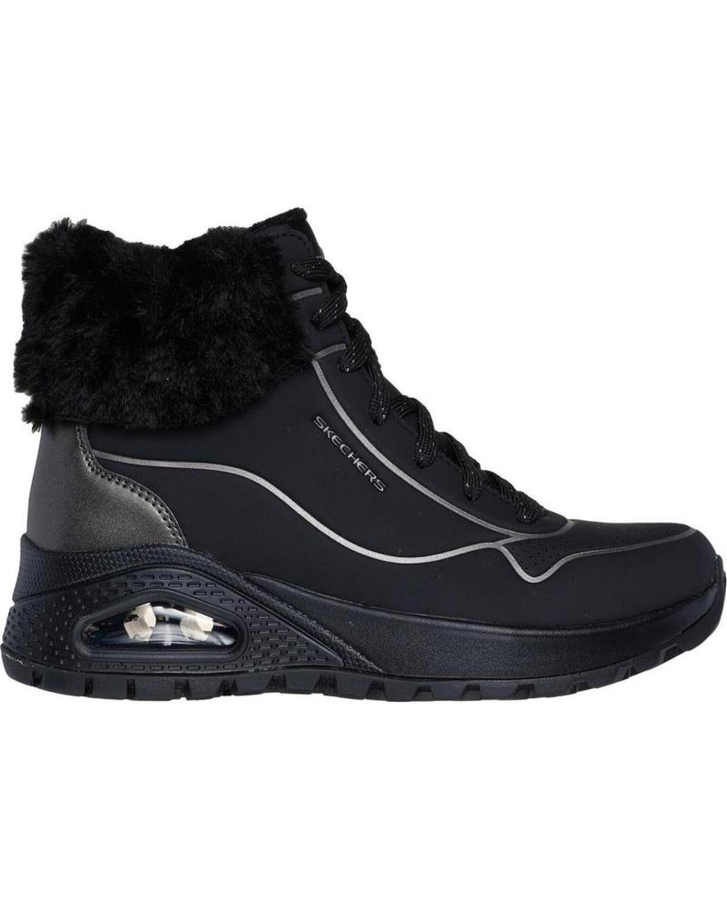Bottines pour Femme SKECHERS UNO RUGGED FALL SRHIMMER NEGRA NEGRO