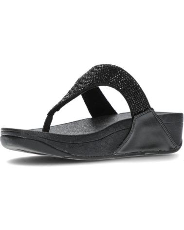 Zehansandalen für Damen FITFLOP SANDALIAS LULU CRYSTAL EMBELLISHED BLACK