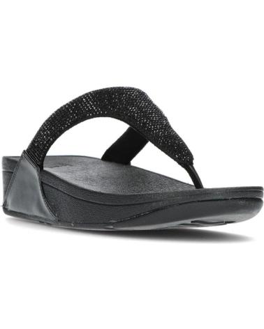 Zehansandalen für Damen FITFLOP SANDALIAS LULU CRYSTAL EMBELLISHED BLACK