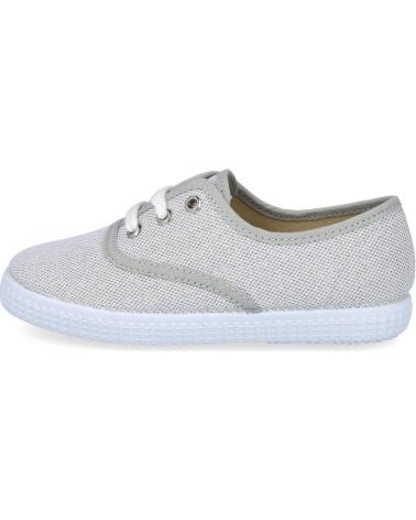 Schuhe für Mädchen BATILAS 576-211 ZAPATILLAS LONA NINA PLATA