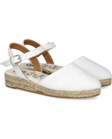 Sandalen für Mädchen BUBBLE BOBBLE 240 ALPARGATAS ESPARTO NINA BLANCO