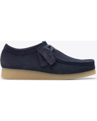 Chaussures pour Homme CLARKS ORIGINALS WALLABEE INK SUEDE - 41 NAVY