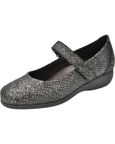 Sapatos de Mulher D`CUTILLAS DOCTOR CUTILLAS - MERCEDITAS DE MUJER ESTAMPADO DE REPTIL NEGRO