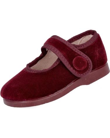 Scarpe per Bambina L&R SHOES LR SHOES 155-B MERCEDITAS DE TERCIOPELO PARA NINA BURDEOS