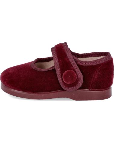 Scarpe per Bambina L&R SHOES LR SHOES 155-B MERCEDITAS DE TERCIOPELO PARA NINA BURDEOS
