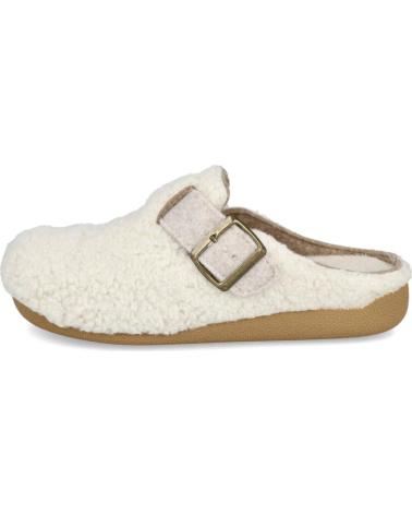 Pantufas de Mulher CALZAMUR 40400 ZAPATILLAS DE ESTAR POR CASA CON BORREGUITO PARA MUJER CRUDO