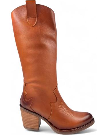 Boots für Damen TIMBOS BOTA COWBOY DE MUJER CUERO TODO PIEL 130724 MARRóN