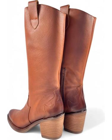 Boots für Damen TIMBOS BOTA COWBOY DE MUJER CUERO TODO PIEL 130724 MARRóN
